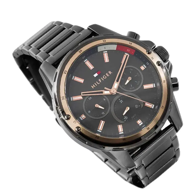 Tommy Hilfiger Mason Chronograph Black Dial Men's Watch- 1791790